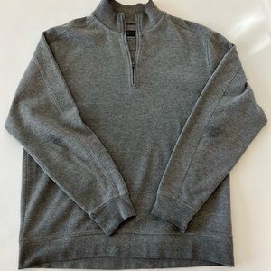 Greg Norman 1/4 zip medium grey sweater